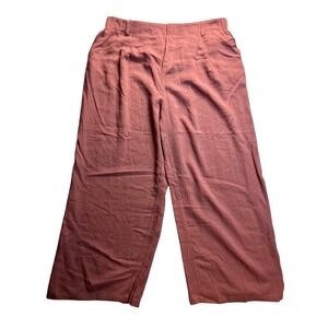 Halara Wide Leg Pants Dusty Rose Athleisure Plus Size 1X Rayon Nylon New